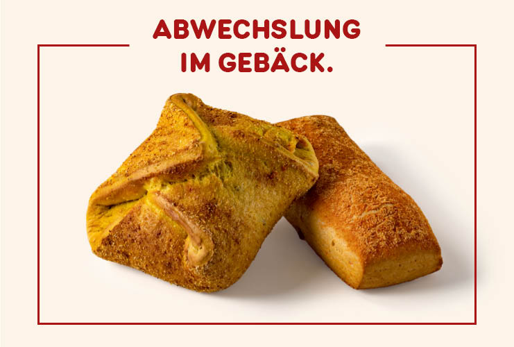 Süßkartoffel-Kurkuma-Weckerl und Kichererbsen-Stangerl