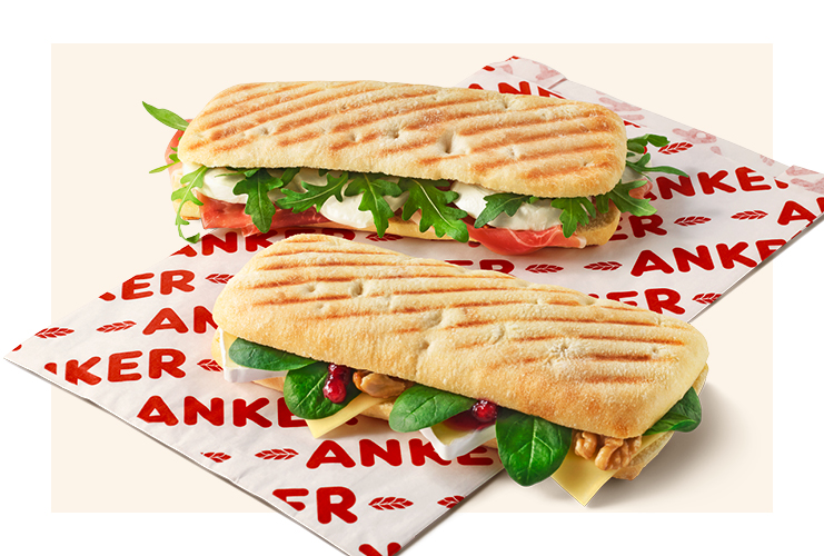 Frisch getoastete Panini!