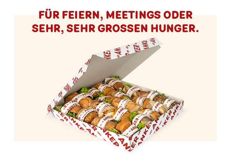 Jetzt neu: Süße und pikante ANKER-Boxen in 10 Varianten.