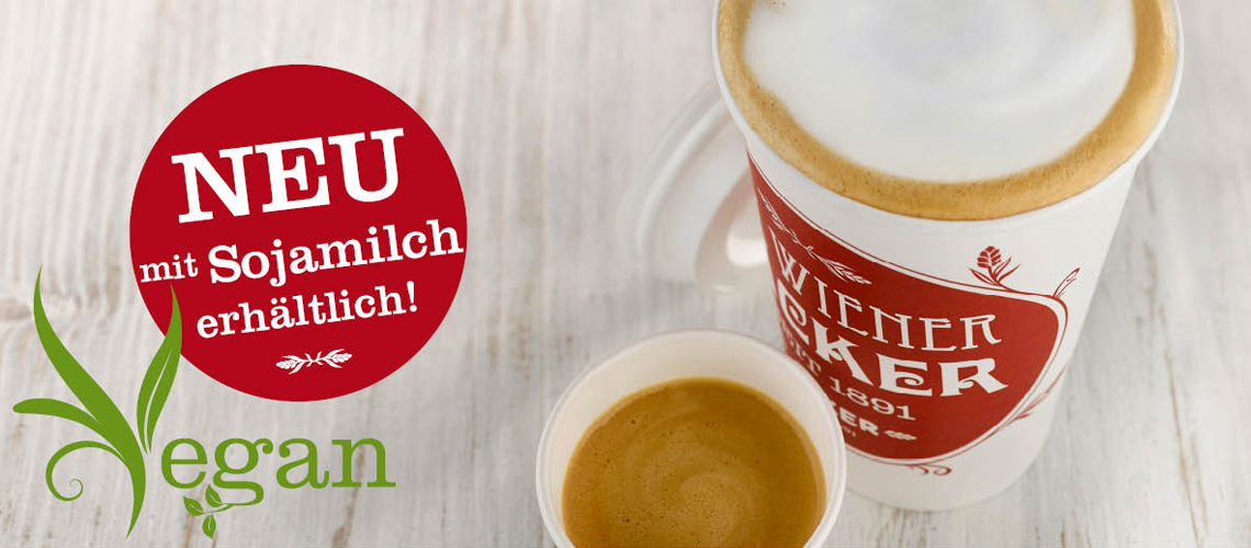 Kaffee jetzt auch mit Sojamilch